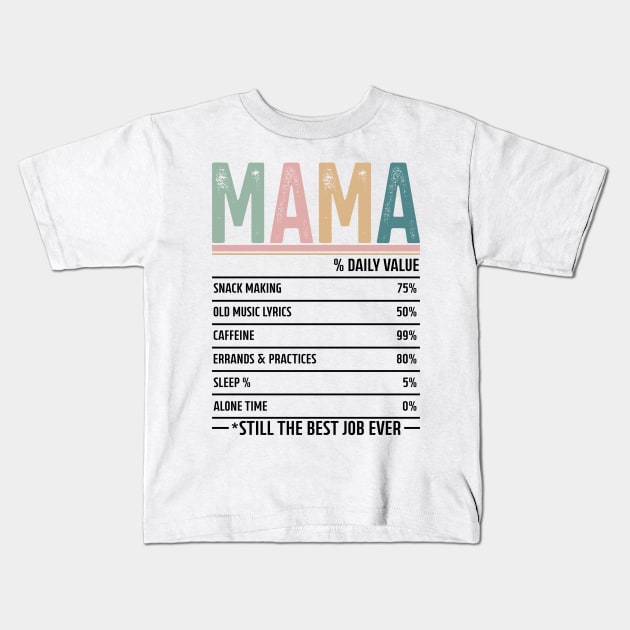 Mama facts Kids T-Shirt by Fun Planet